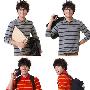 组图：演员李天熙拍服装广告 青春活力新造型