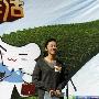姚晨重阳节跑步又爬楼 积极宣传低碳健身(组图)