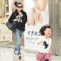 邱淑贞全家温馨逛商场 不顾形象当众追爱女(图)