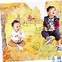 李嘉欣爱子为慈善拍宣传照 与表哥一起卖萌(图)