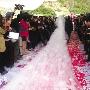 谢娜张杰大婚 “蓑衣婚纱”寓意爱情风雨无阻