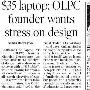 OLPC创始人公开支持印度35美元电脑