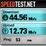 下载速度可达44.56Mb/s LTE网速表现出炉