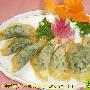 酥脆可口的白玉韭菜包