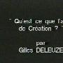 《德勒兹演讲-什么是创造的行动》(Deleuze - Qu’est ce que l’acte de Création)[DVDRip]