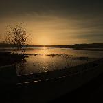 拉市海的黄昏日落图片 自然风光 风景图片
