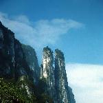 水涨船高家后山的双石柱图片 自然风光 风景图片