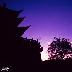 云南紫色日出图片 自然风光 风景图片