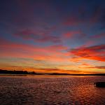 额尔齐斯河落日图片 自然风光 风景图片