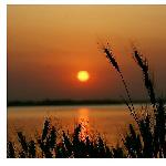 北湖夕阳图片 自然风光 风景图片