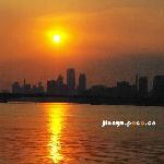 琶洲夕阳图片 自然风光 风景图片