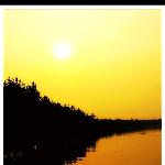 定湖霞色图片 自然风光 风景图片