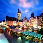 比利時聖誕風景與聖誕市場图片 自然风光 风景图片