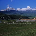 雪山寺庙图片 自然风光 风景图片