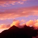 雪山.红霞图片 自然风光 风景图片