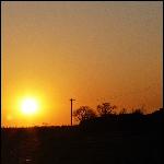 油城夕阳图片 自然风光 风景图片