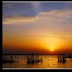 的第一张片——《北湖夕阳》图片 自然风光 风景图片