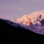 抓拍的夕照雪山图片 自然风光 风景图片