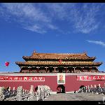 京城冬天难得蓝天白云图片 自然风光 风景图片