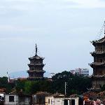 古城双塔图片 自然风光 风景图片