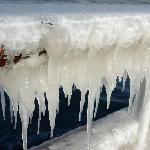 舵轮与冰凌图片 自然风光 风景图片