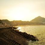落日中的连云港图片 自然风光 风景图片