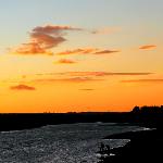 额尔齐斯河畔的晚霞图片 自然风光 风景图片