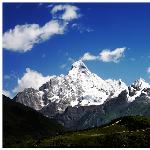 远眺 四姑娘山图片 自然风光 风景图片