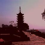 占鳌塔夕照图片 自然风光 风景图片