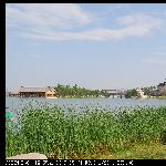 蓝天白云曲江池图片 自然风光 风景图片
