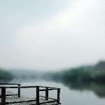 湖。桥。及低调心情图片 自然风光 风景图片