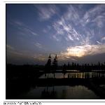 横山桥夕阳图片 自然风光 风景图片