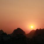 天黑前那点红图片 自然风光 风景图片