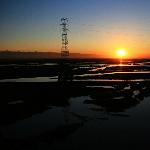 伊犁河-----日落图片 自然风光 风景图片