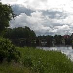 Karlstad市区七百年历史的古桥图片 自然风光 风景图片