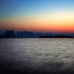 金鸡湖日出图片 自然风光 风景图片