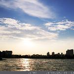 日落金鸡湖图片 自然风光 风景图片