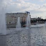 莫斯科河上的喷泉图片 自然风光 风景图片