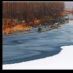 《北湖雪韵》图片 自然风光 风景图片