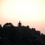 歙县的夕阳图片 自然风光 风景图片