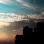 屋顶上的天空图片 自然风光 风景图片