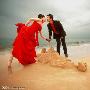 Photoshop照片色彩调整：浪漫海边婚纱照(1)