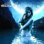 Photoshop合成蓝色风格的美女湖光夜浴场景