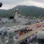 中国海军护航编队完成首次停靠外港休整(图)