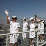 海军第三批护航编队以18节航速通过台湾海峡