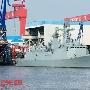 沪东新况:054A+新护脚手架已拆,112舰雷达未拆!