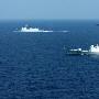 中俄海军护航编队在亚丁湾举行联合演习(组图)