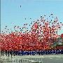 注意到吗?国庆上气球竟聚合成了中国版图![组图]