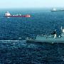 组图：中国海军两批护航编队共同护航