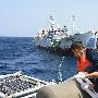 大陆护航军舰曾向受接护台湾渔船补给燃料食品